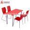 Red wood personality table