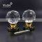 gold finish clear zinc alloy glass door handles