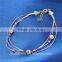 Bracelet 925 Silver Bracelet 925 Silver Fashion Jewelry Three Lines Light Bead Bracelet Wholesale
