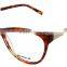 Full-frame bright candy color demi pattern plastic frame best selling small durable acetate optics reading glasses frames