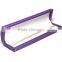 Purple Arc-shaped PU jewelry Case Gift box For gem Wholesale