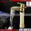 hot tap and construction, hotel basin faucet, sanitary ware gold faucet waterfall tap