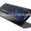 Big palam rest ergonomic metal water-proof gaming computer virtual mechanical keyboard