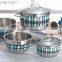 Hot sale decorative portable milano 7pcs outdoor camping picnic kitchen cookware set with lid