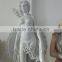 Hand Carved White Marble Nude Girl Statue