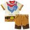 New fashion short sleeve children clothing kids clothes boy sets suits 2 pcs baby boys pajamas