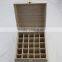 Eco-friendly wooden pine essential oil box with dividers