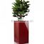plant red high quality hot sale rectangle pot planter