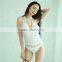 Bonvatt stretch lace unlined soft cups lace bra Sexy lace hollow lace Siamese pajamas sexy underwear