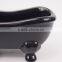 Elegant Black Bathtub shaped Ceramic Soap Dish Holder