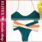 2017 Newest golden circle black print young girls hot sexy swimwear BH139