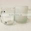 200ml food grade clear glass drinking empty cup with handle