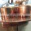 T2 Lead-Free Copper Bubble Plate with Caps and Downcomer