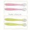 BPA free baby feeding spoon flexible baby silicone spoon