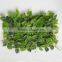 UV protected artificial plastic leaves panel for outdoor wall decoration