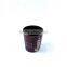 Eiffel Tower Print Waste Bin Faux Leather Black Open Top Trash Can