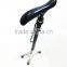 Crutch for old with wooden handle, 4 legs base, Telescopic cane