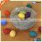 2017 amazon best felt colored Easter egg for decoration