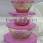 GH057 5pcs Colored Glass Bowl Set with PP lid