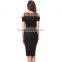 Woman Skater Stitching Sample Design Short Sleeve Dress