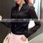 Imitation silk Ladies'Blouses&Tops fashion coats models women sexy long coats