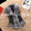 2016 new winter high quality faux fox fur vest body warmer ladies Waistcoats