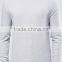 Best Price Custom Long Sleeve Crew Neck Without Hood Grey Men's 96% Cotton 4% Elastane Casual Skinny Tight Slim Fit Sweatshirt