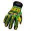 CE 4543 oil and gas cut proof PVC dotted high impact resistant safety gloves