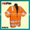 wholesale waterproof high visibility safety usa flag leather jacket