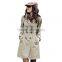 MOQ 1 pc hot sale casual design spring new Korea style slim with belt comfortable sport windbreaker women coat