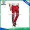 Popular OEM Custom Mens Red Color High Quality 100% Polyester Sublimation Sports Pants With Christmas Tree Pattern
