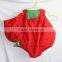 strawberry shaped plush thick winter vest for children