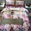 Home Textile beautiful bedding set, 100 % polyester bedding set, bed sheets for double bed