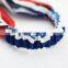 Fashion Women Girls Strip Design Fabric Turban Hair Accessory Cross Hair Wrap