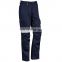 New design Provide OEM Mens 100% Cotton Blue Wear Work Trousers reflective
