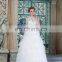 ED Illusion Button Bead Work Applique Ankle Length A-line Wedding Dress