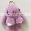 Real mink fur rabbit Keychain Cute Mink fur plush keychain