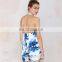 2016 BAIYIMO Summer Womens Casual Backless Fashion Floral Printed Plus Size Sexy Jumpsuits