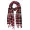 Wholesale yarn dyening tartan check plaid pashmina shawl fashion scottish ladies winter cashmere scarf