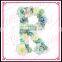 Aidocrystal handmade artificial flower letter wall decorative wall hanging art and craft