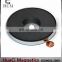 210 LB Holding Power Ceramic Cup Magnet 4.9" Magnetic Round Base