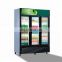New Design Upright Stainless Steel Display Rotate Fridges