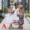 Mother Daughter Dresses Matching Outfits Moms And Girls Clothes Long Sleeve Plaid Family Dress (this link for kids+mom)