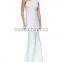 2015 sey fashion long white one shoulder women wholesale bandage dress cocktail party elegant one shoulder floor-length dress