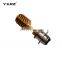 Hot Sell Super Bright Headlight 8-80V Golden Double Side Ceramics Two Sockets Motorcycle Led Bulb