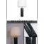 Nordic Design Marble Steel Lamp body Column Striped Alabaster Table Lamp
