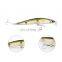 High quality 10cm/8.6g 5 colors AD-sharp treble hook carbon steel 2X class strength minnow fishing lure