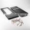 luxury custom logo square black foldable flower hard paper box with ribbon big packaging gifts boxes for bouquets