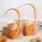 Laminated Storage Zipper Ziplock Bags Large Clear Plastic Food Packaging Bag with Handle for Sliced Bread Bakery Toast Bread