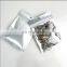 Transparent Clear Front Silver Backed Aluminized Plastic Packaging Mylar Zipper Bag